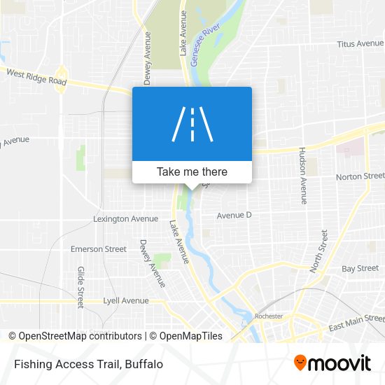 Fishing Access Trail map