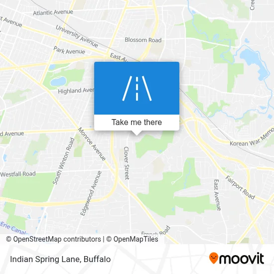 Indian Spring Lane map