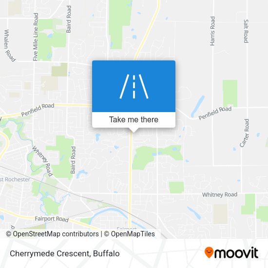 Cherrymede Crescent map