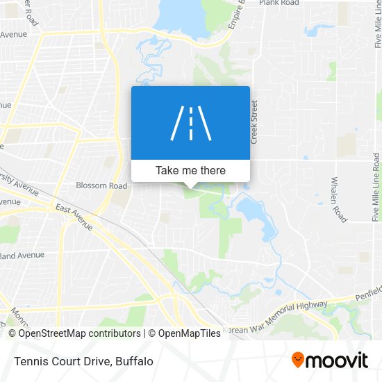 Mapa de Tennis Court Drive