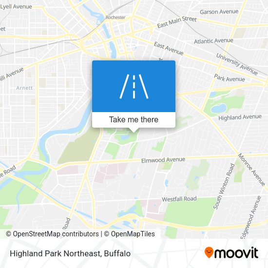 Highland Park Northeast map