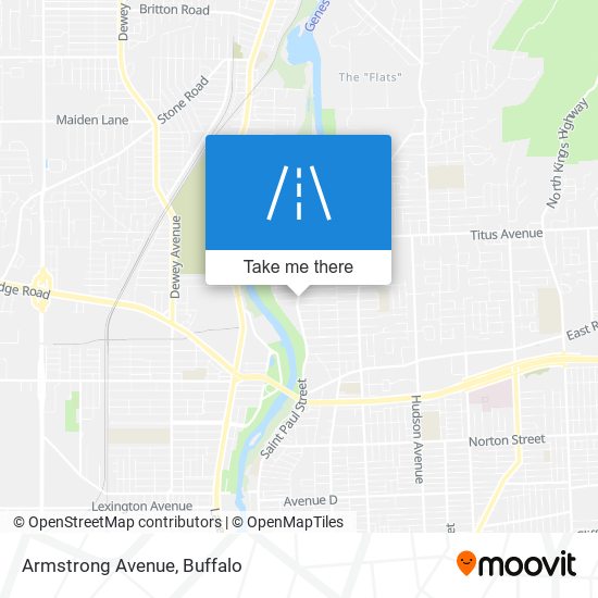 Mapa de Armstrong Avenue