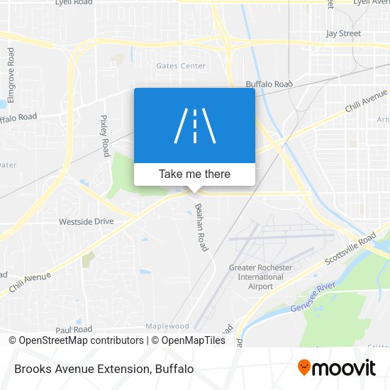 Mapa de Brooks Avenue Extension