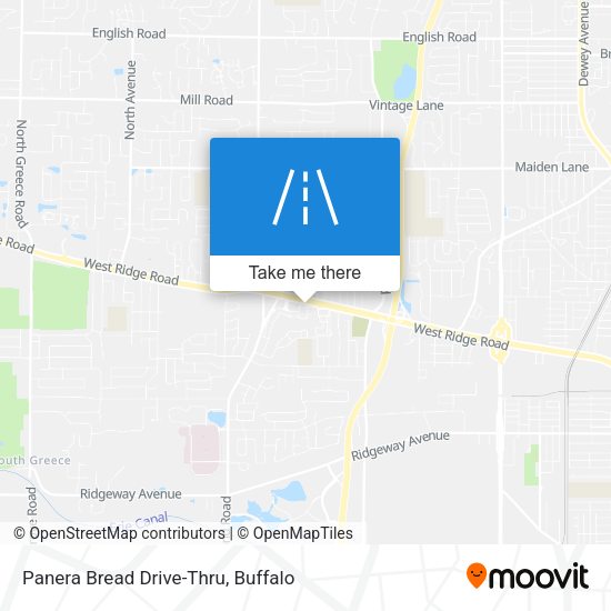 Panera Bread Drive-Thru map