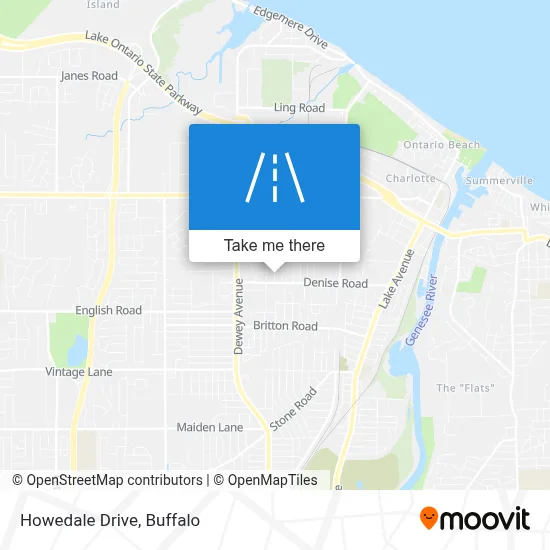 Howedale Drive map