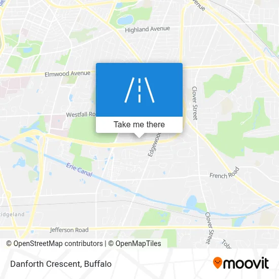 Danforth Crescent map