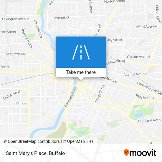 Saint Mary's Place map
