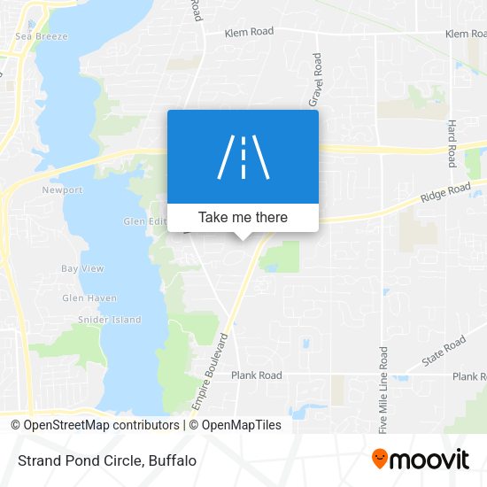 Strand Pond Circle map