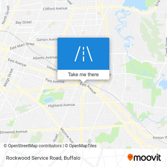 Rockwood Service Road map