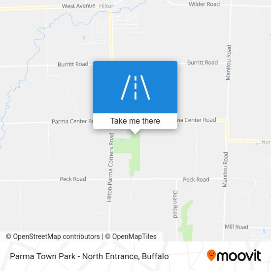 Parma Town Park - North Entrance map