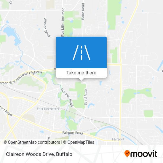 Claireon Woods Drive map