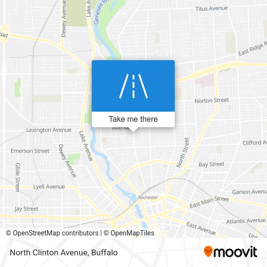 Mapa de North Clinton Avenue