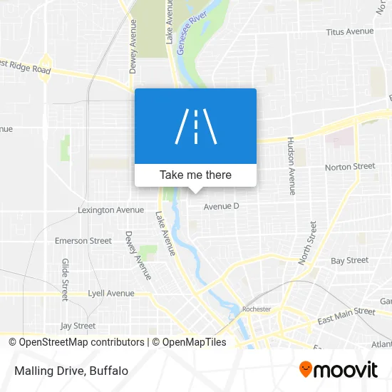 Malling Drive map