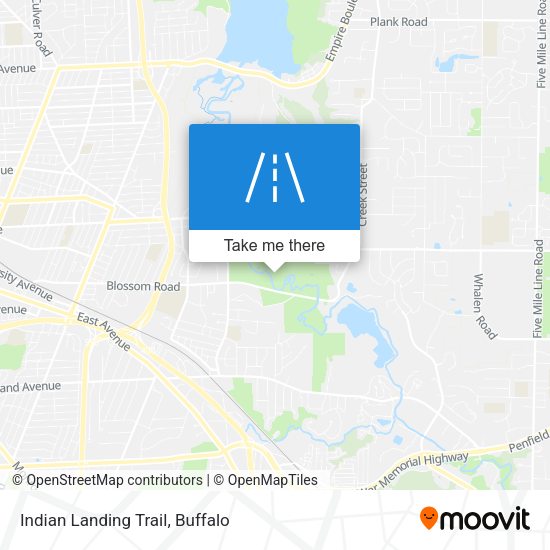 Indian Landing Trail map