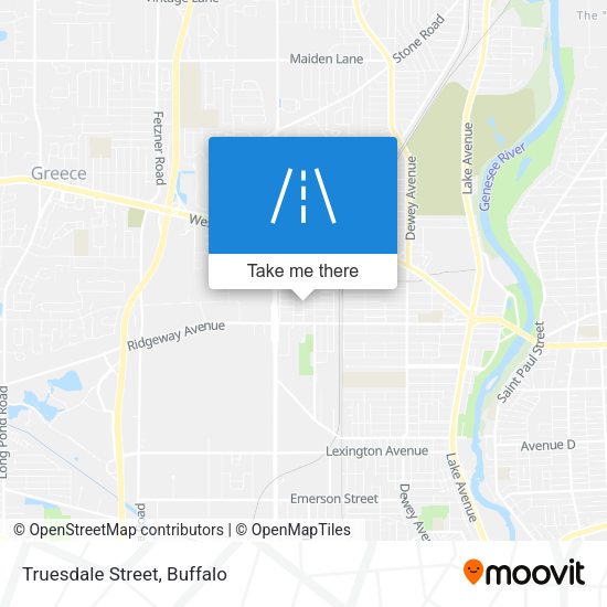 Mapa de Truesdale Street