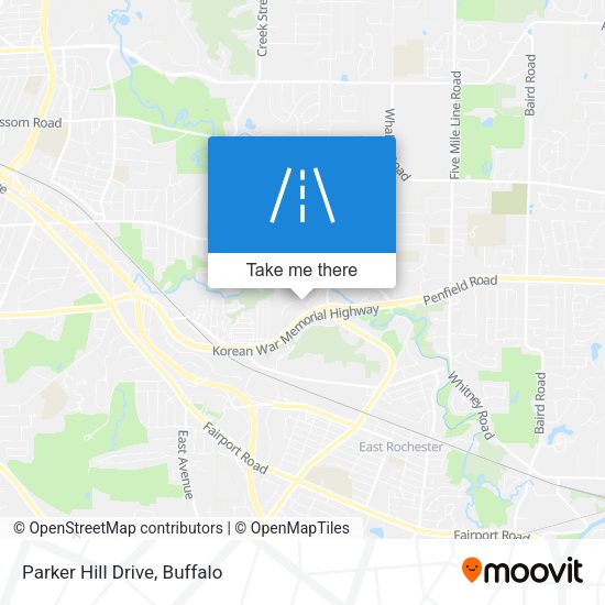 Parker Hill Drive map