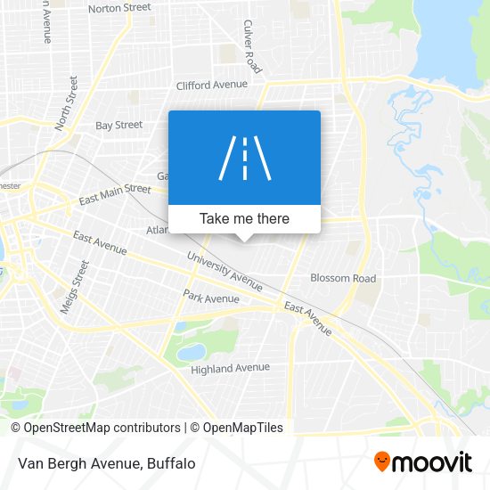 Mapa de Van Bergh Avenue
