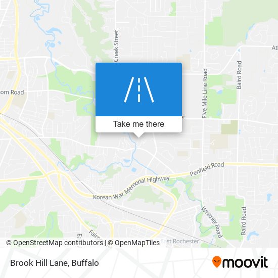 Brook Hill Lane map