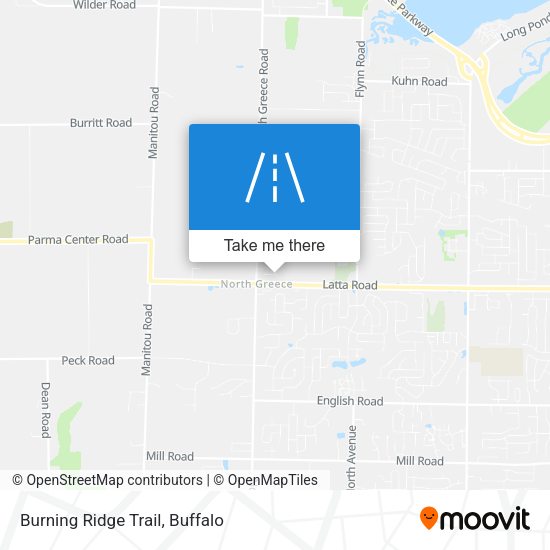 Burning Ridge Trail map