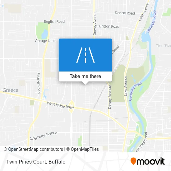 Twin Pines Court map