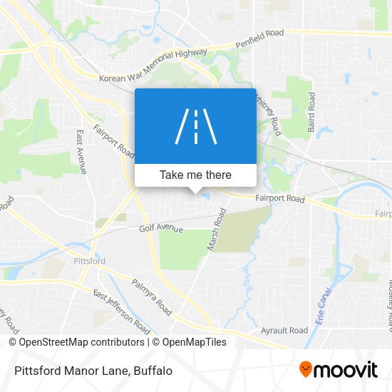 Pittsford Manor Lane map