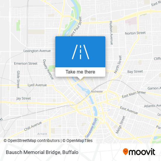 Bausch Memorial Bridge map