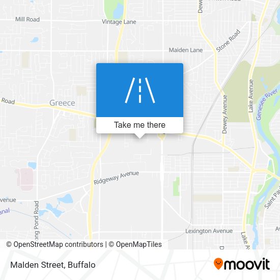 Mapa de Malden Street