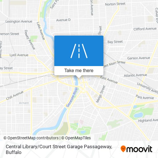Mapa de Central Library / Court Street Garage Passageway