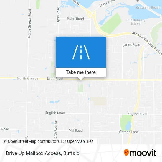 Drive-Up Mailbox Access map