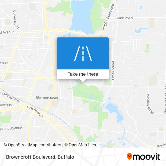 Mapa de Browncroft Boulevard