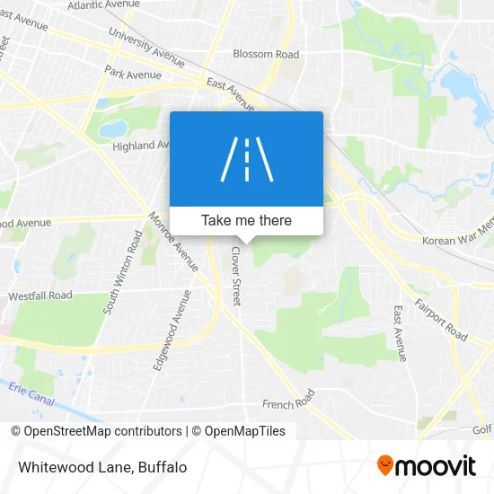 Whitewood Lane map
