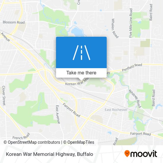 Korean War Memorial Highway map