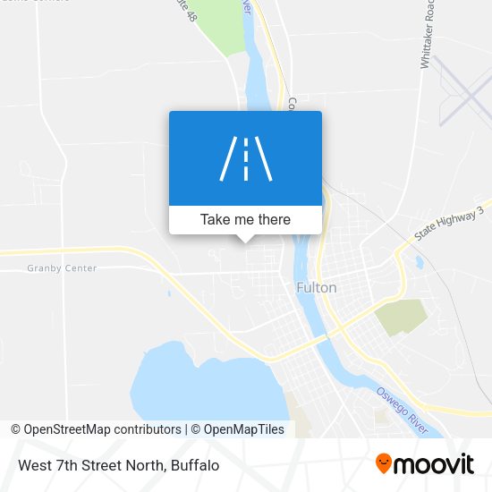 West 7th Street North map