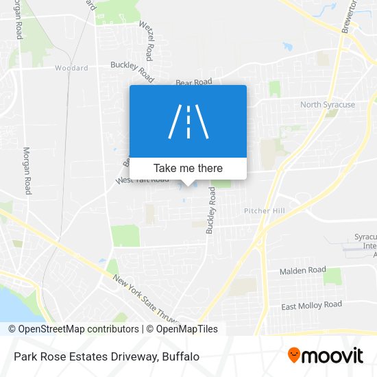 Mapa de Park Rose Estates Driveway