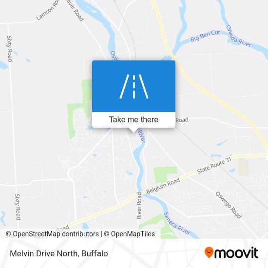 Mapa de Melvin Drive North