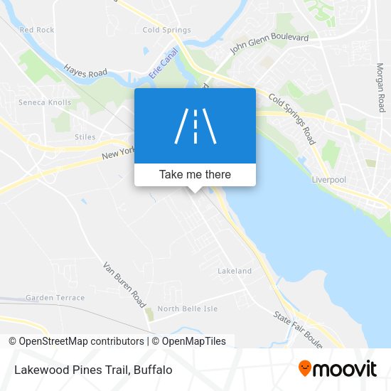 Lakewood Pines Trail map