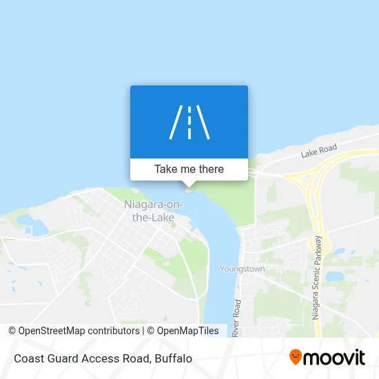 Coast Guard Access Road map