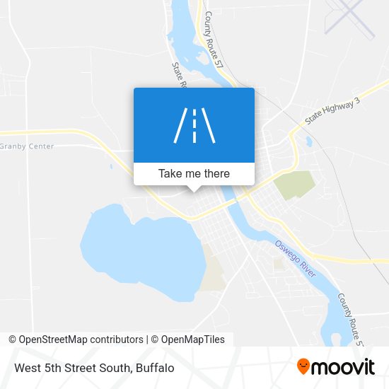 West 5th Street South map