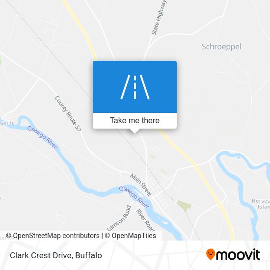 Clark Crest Drive map