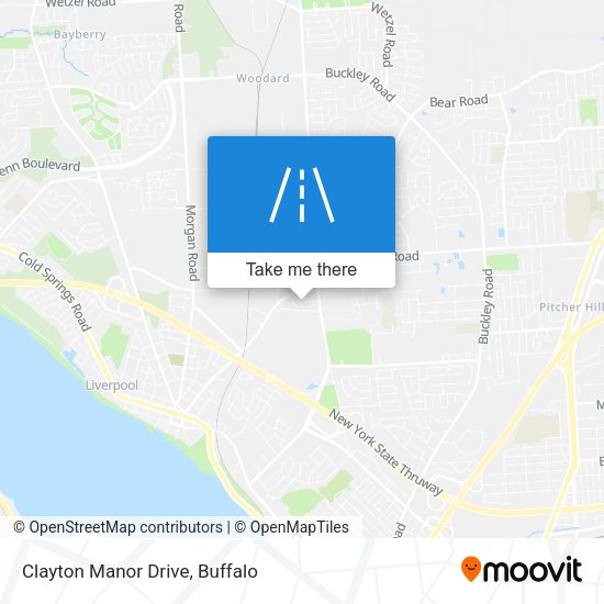 Mapa de Clayton Manor Drive
