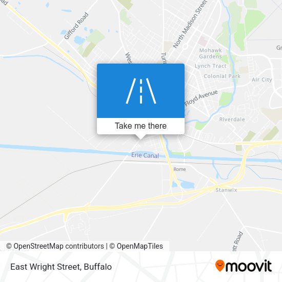 Mapa de East Wright Street