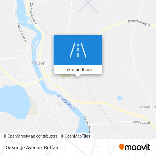 Mapa de Oakridge Avenue