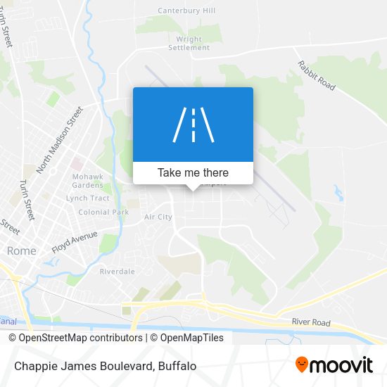 Mapa de Chappie James Boulevard