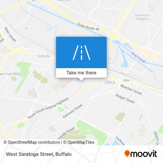West Saratoga Street map