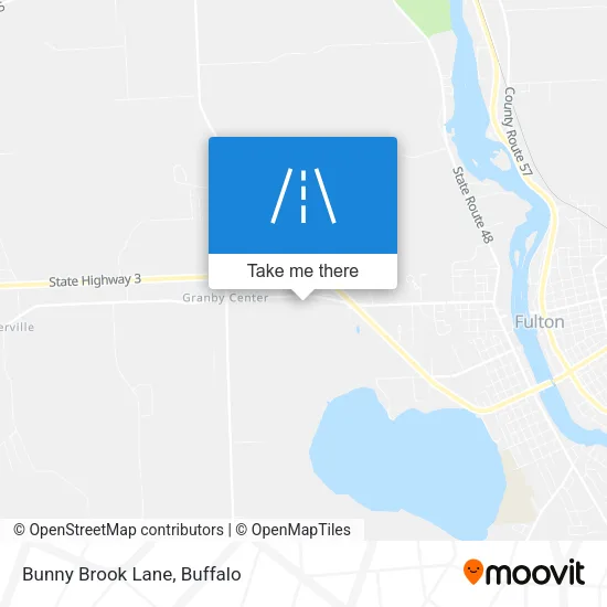 Bunny Brook Lane map