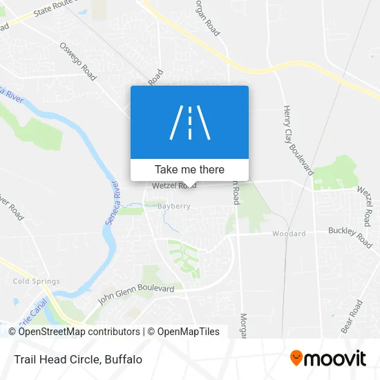 Trail Head Circle map