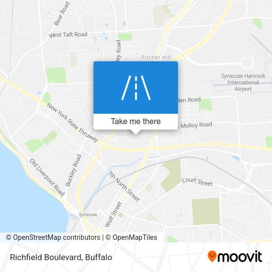 Richfield Boulevard map