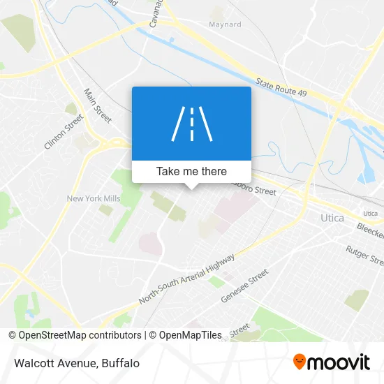 Mapa de Walcott Avenue