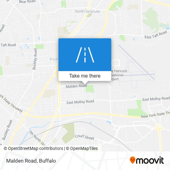 Malden Road map