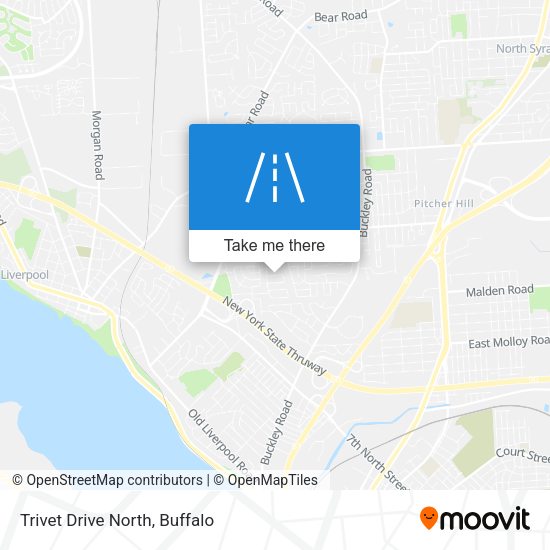Trivet Drive North map